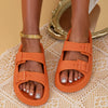 Soft Sole Pillow Slippers for Women Double Buckle Thick Platform Cloud Slides Sandals Woman Summer Beach Non Slip Flip Flops