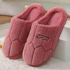 Women's Plush House Slippers Winter Warm Fuzzy Slipper Couples Indoor Closed Toe Shoes Non Slip Soft Bedroom Platform Slides